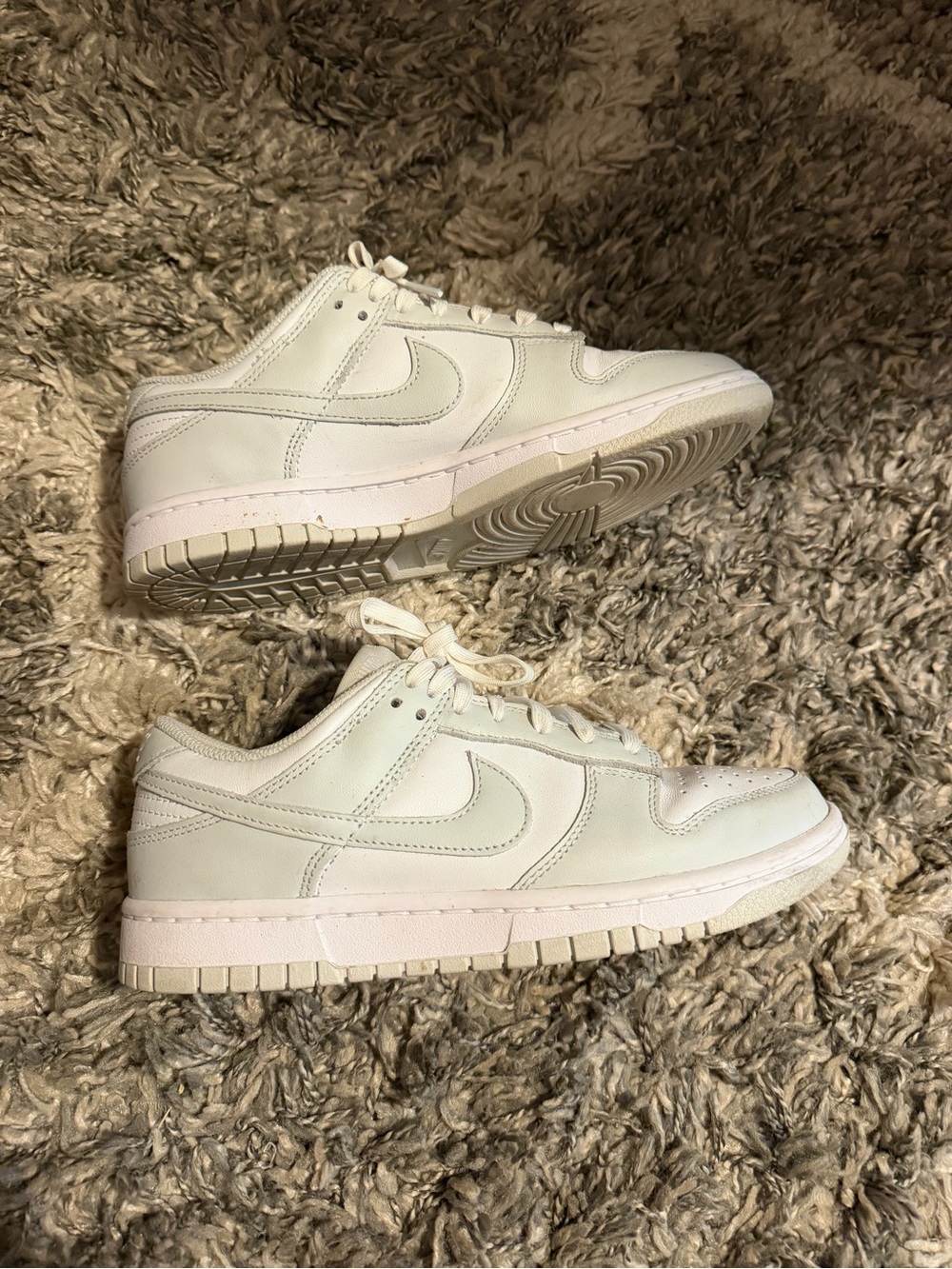 Nike grey and white dunks